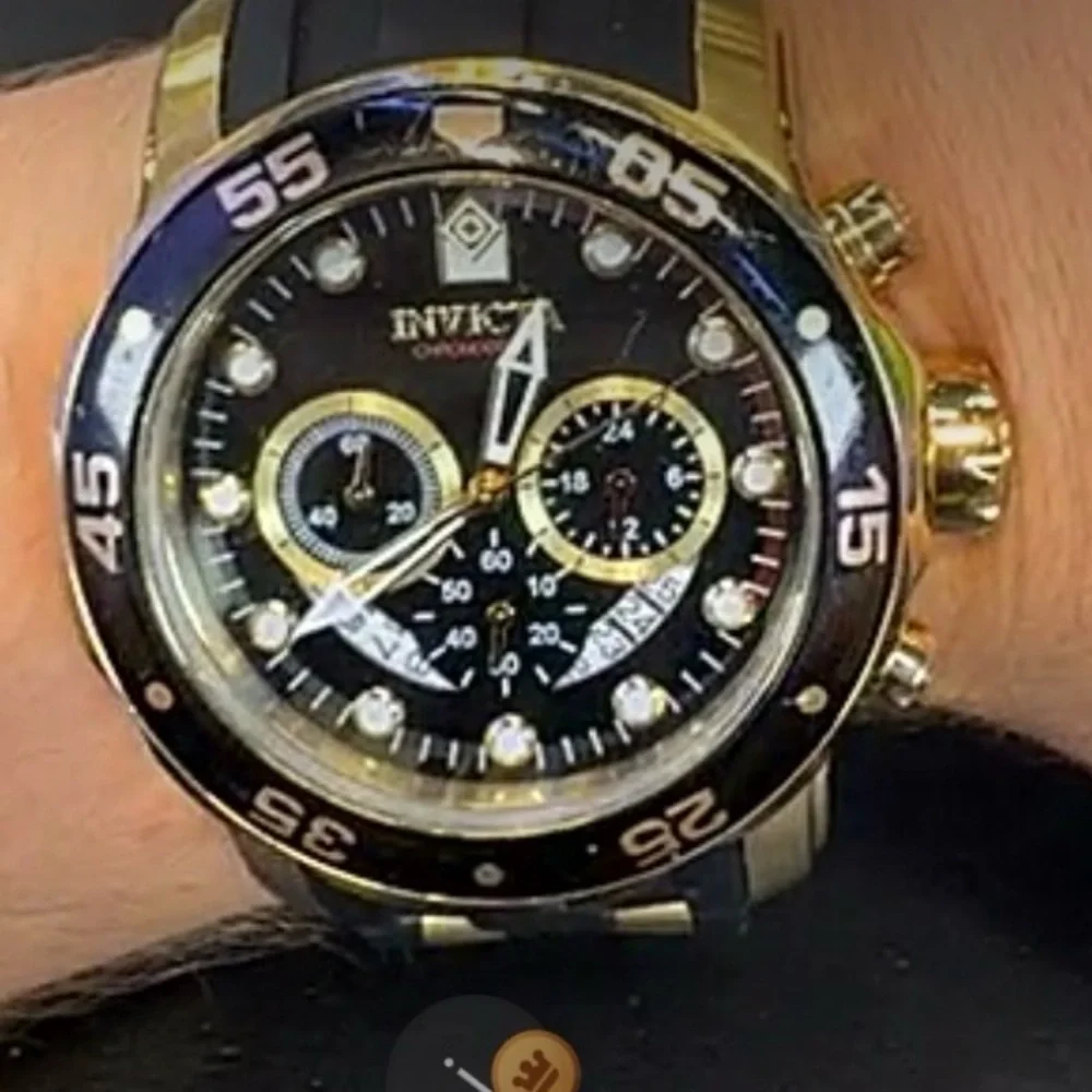 Invicta Pro Diver‎ SCUBA Men's Watch - 48mm, Gold, Black (6981)